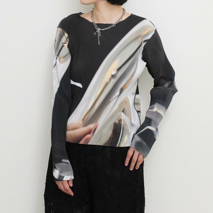 kotohayokozawa - 【残り一点】Graphic Yoryu Long-Sleeve Top - 長袖
