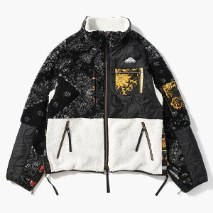 Leh [ Y {AWPbg t[XWPbg t[fB[  TCYM/L BOA FLEECE BLOUSON -BLACK MIX-