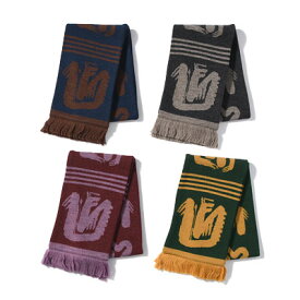 Sasquatchfabrix. サスクワァッチファブリックス ゲームマフラー メンズ 小物 スカーフ スポーツマフラー "EASTEND DRAGON FONT" GAME WOOL SCARF -4.COLOR-