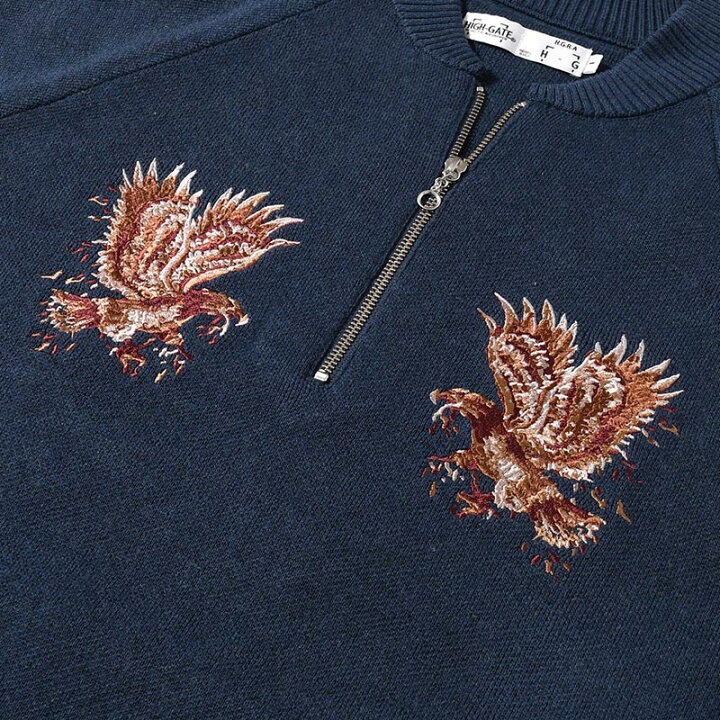 楽天市場】【SALE】HIGH-GATE ハイゲート ハーフジップニット メンズ 