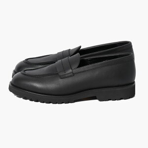 �p�h���[�l PADRONE ���U�[���[�t�@�[ 25.5-27.5cm ���U�[�V���[�Y �h�� �v�C �X���b�|�� LOAFERS (WATER PROOF LEATHER) -BLACK-