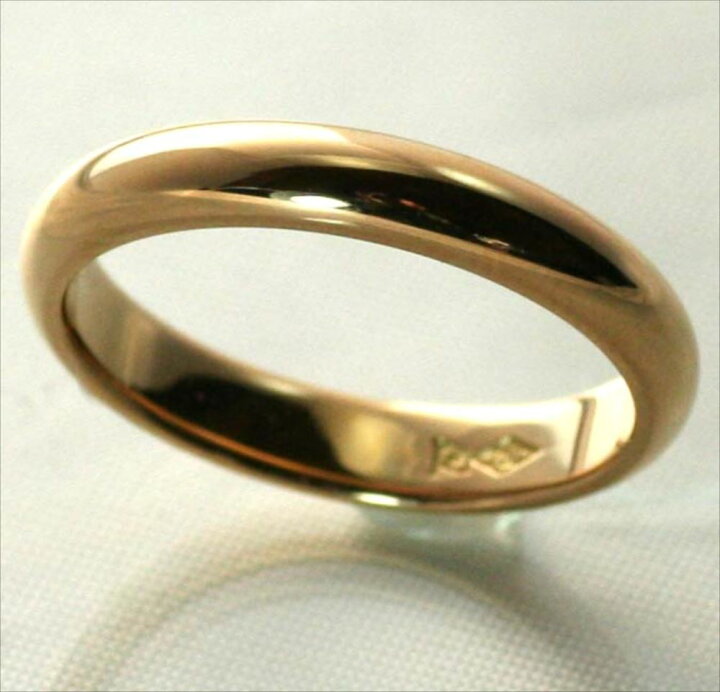 楽天市場】K18甲丸 結婚指輪 18金甲丸 マリッジリング 18金 甲丸 