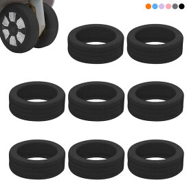 【8個 /16個セット】スーツケース タイヤカバー シリコン スーツケース 足カバー シリコンスーツケースカバープロテクター 荷物キャスターカバー スーツケース 車輪保護 キャリーケースカバー スーツケース キャスター キャリーケースカバー 簡単装着