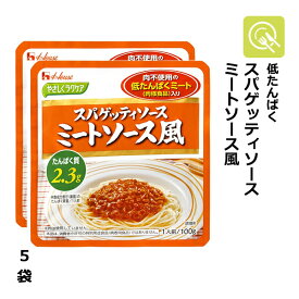 【送料無料】スパゲッティソース ミートソース風 5袋 (100g×5) 減塩 レトルト 低たんぱく食品 腎臓病食 減塩調味料