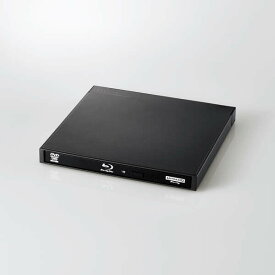 エレコム ブルーレイドライブ 外付け ポータブル 書き込みソフト付 LBD-PWA6U3LBK(1台)
