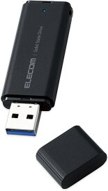 エレコム SSD 外付け 250GB USB3.2 Gen1 読出最大400MB／秒 超小型 耐衝撃 ブラック(1個)