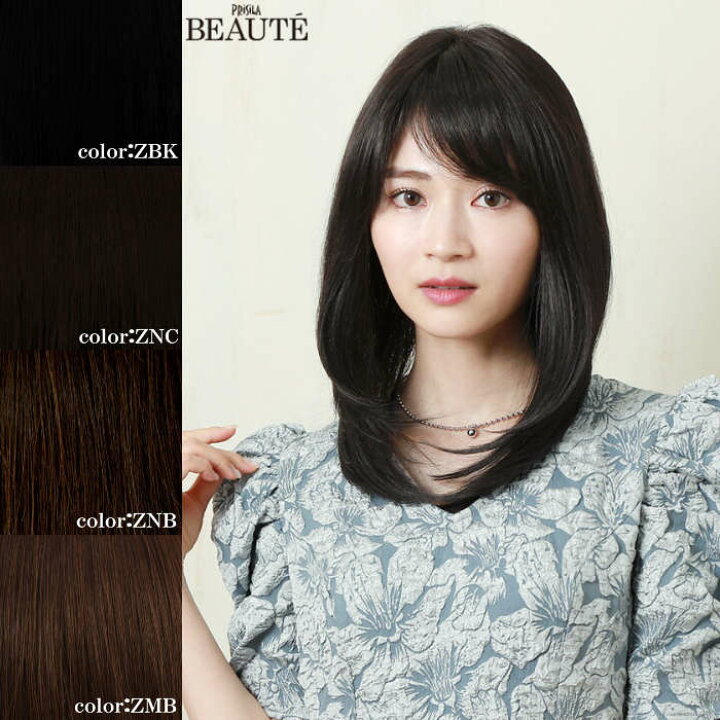 楽天市場】プリシラ BEAUTE 総手植えオールウィッグ シフォン 