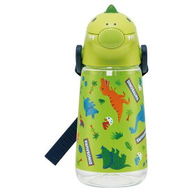 水筒 ストロー ダイカットストローボトル ディノサウルス PSHC4DK 420ml プラスチック水筒 キッズ 子供 すいとう skater Water bottle kid