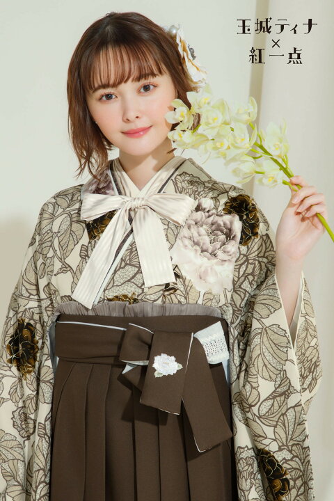楽天市場】玉城ティナ×紅一点 二尺袖 着物 袴 レンタル フルセット和服  