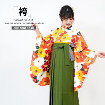 楽天市場】袴 オレンジ 椿の通販