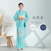 楽天市場】ブルー（種類（着物）付下げ）（着物セット｜和服 