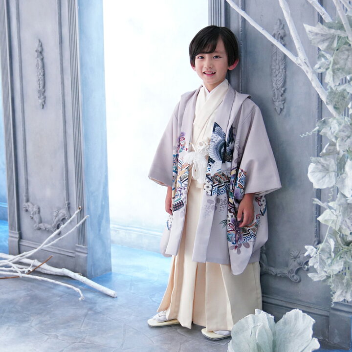 楽天市場】七五三 着物 男の子 セット 袴 ミント モカ 鷹 羽織袴セット 