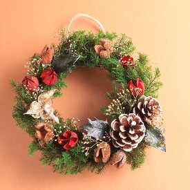クリスマス プリザーブドフラワー リース 花 贈り物 京都 smtb-k ky 綺麗 ギフト包装・カード無料