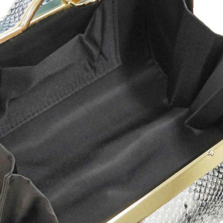 楽天市場】草履バッグセット パイソン柄 銀黒 フリーサイズ 底鋲付き  