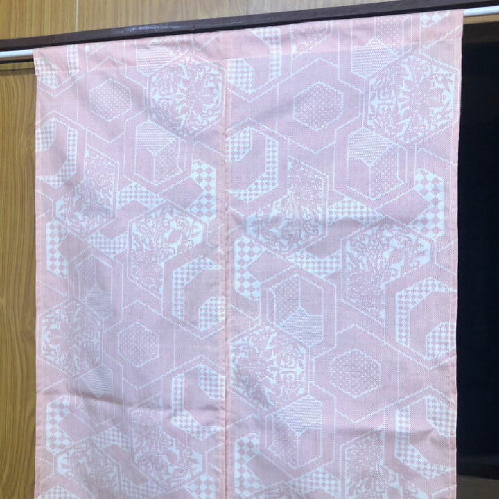 楽天市場】のれん 正絹紬 「変わり亀甲古典紋」 紬のれん 絹のれん 