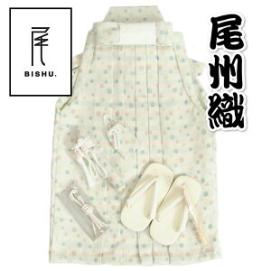 七五三 着物 男の子 男児袴セット 尾州織 淡い水色や茶色 水玉柄 紋袴 5歳用 60cm 七点セット へら付き 日本製 収納箱付き