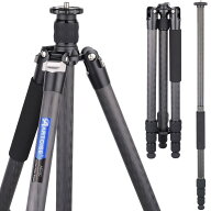 ARTCISE カーボン三脚 10層カーボンファイバー製 軽量トラベル三脚 全高1760mm 29mm径 4段ナットロック式…