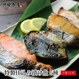 贈り物 送料無料 特製仕込み漬け魚 5種14枚セット 仙台味噌漬け 西京漬け みりん漬け 粕漬けのそれぞれの味に合った厳選した魚を漬け魚に ギフト 内祝い お祝い返し お返し 御礼 ギフトセット 西京焼き ギフト ポイント消化 早割 共栄水産