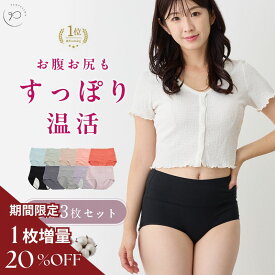 ＼最大90％OFF！店内全品対象／【一部予約】ショーツ サニタリーショーツ ノーマルショーツ 3枚セット レディース コットンショーツ 超快適コットン スタンダード 食い込まない 綿パン 綿パンツ 深履き ハイウエスト すっぽり 温活 f-411