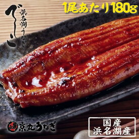 国産 うなぎ 蒲焼 特大 180g 1尾 化粧箱入り 鰻 夏ギフト お中元 京丸うなぎ 浜名湖産 贈り物 贅沢 お取り寄せ グルメ 誕生日 御祝 内祝 惣菜 魚介類 ウナギ 高級 実用的 夏バテ防止 スタミナ 暑中見舞い お家ごはん 単品 疲労回復