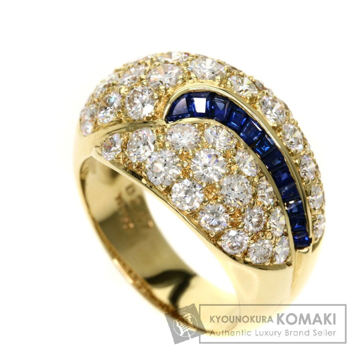 楽天市場】0.62ct サファイア/ダイヤモンド リング・指輪 K18 