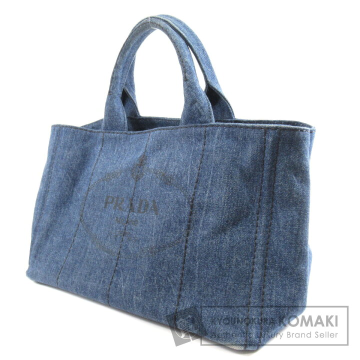 楽天市場】プラダ カナパ トートバッグ デニム レディース 【中古  