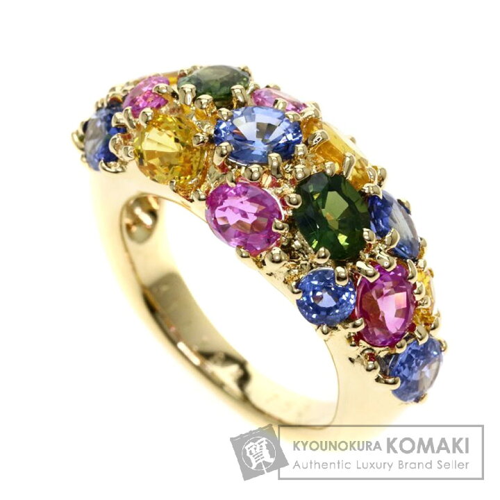 楽天市場】Chaumet アノー マルチサファイア リング・指輪 K18イエロー 