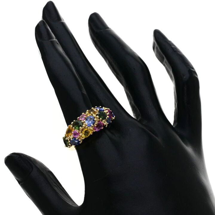 楽天市場】Chaumet アノー マルチサファイア リング・指輪 K18イエロー 