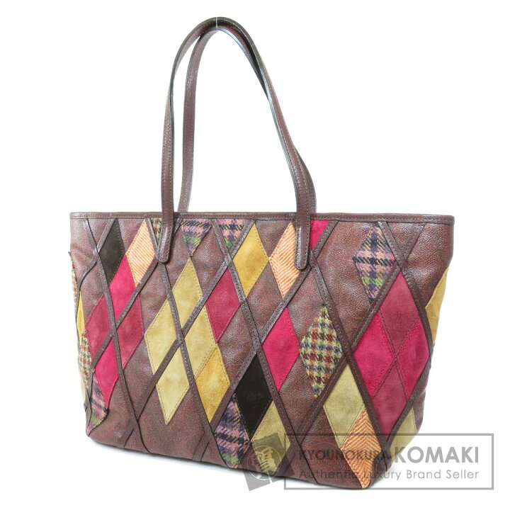 楽天市場】ETRO パッチワーク トートバッグ PVC レディース 【中古 
