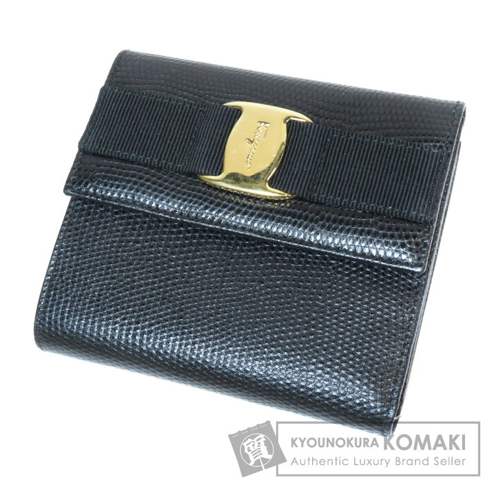 楽天市場】Salvatore Ferragamo ロゴ金具 二つ折り財布（小銭入れあり  
