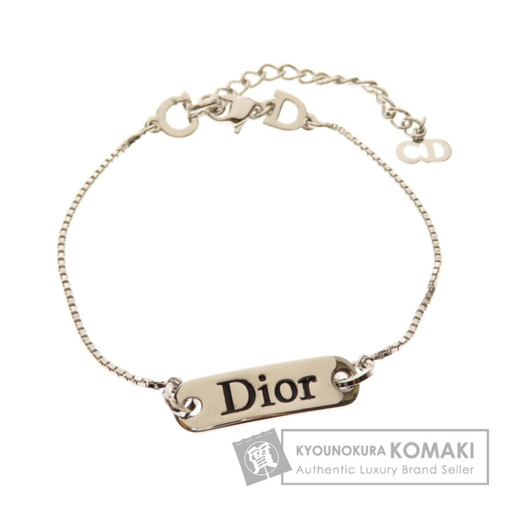 楽天市場】クリスチャンディオール ロゴプレート ブレスレット 金属製 