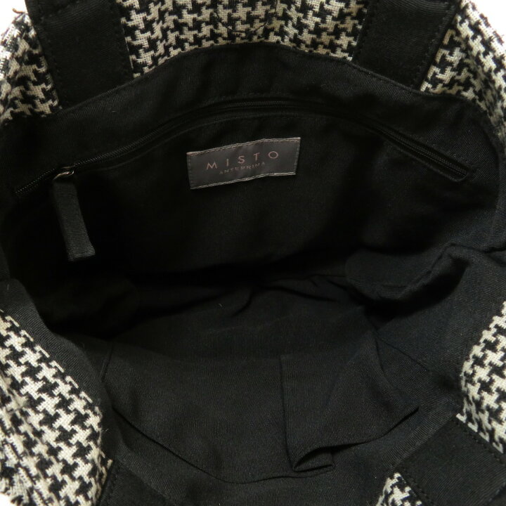 楽天市場】アンテプリマ 千鳥格子柄 ローズモチーフ ハンドバッグ wool 