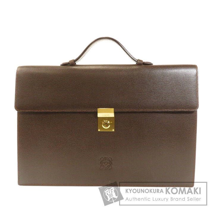 楽天市場】ロエベ ロゴモチーフ ビジネスバッグ レザー メンズ 【中古  