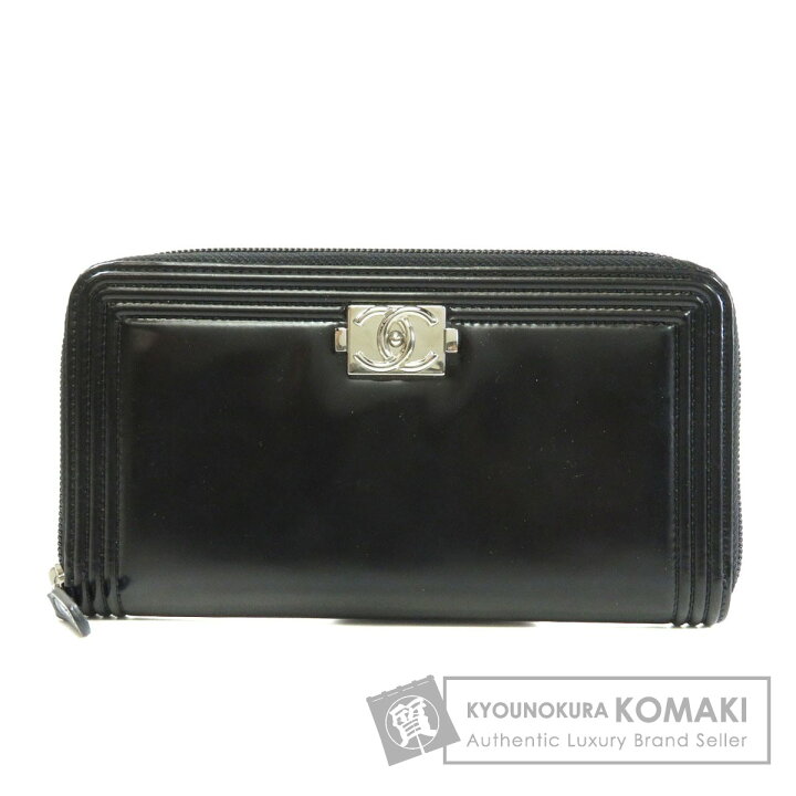 楽天市場】シャネル BOY CHANEL 長財布（小銭入れあり） パテント 
