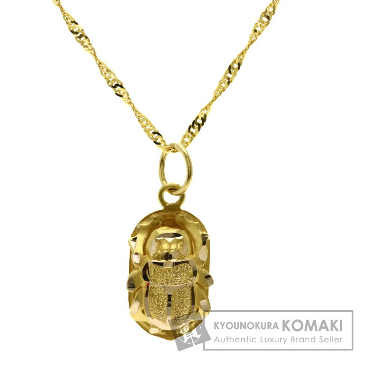 楽天市場】スカラベ ネックレス K18イエローゴールド 3.1g レディース 