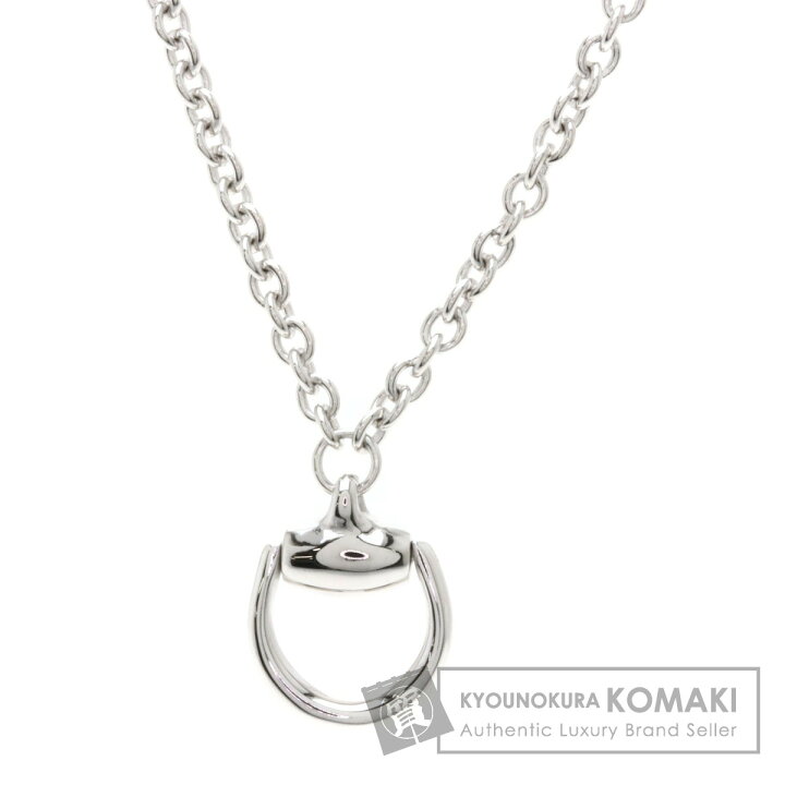 楽天市場】グッチ ホースビットネックレス ネックレス K18ホワイト 