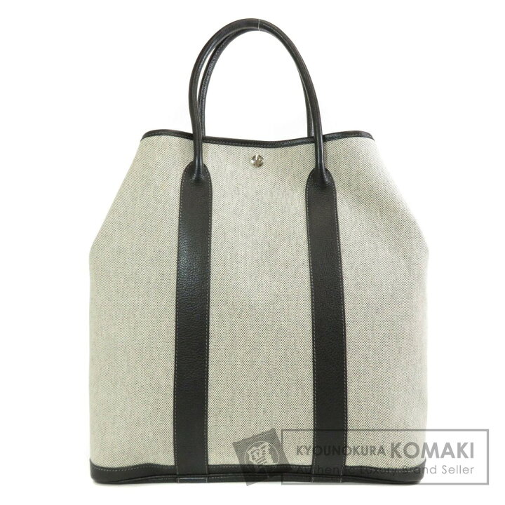 HERMES エルメス ガーデンファイル トートバッグ キャンバス 