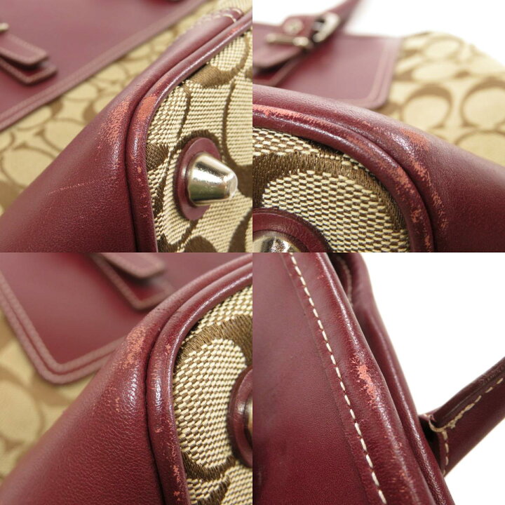 楽天市場】コーチ 6367 シグネチャー トートバッグ キャンバス/レザー 