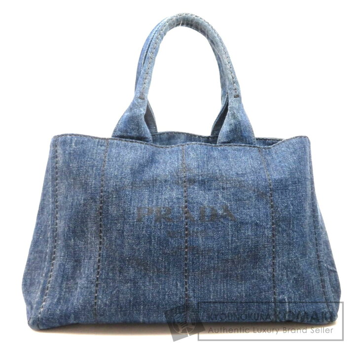 楽天市場】プラダ カナパ トートバッグ デニム レディース 【中古  
