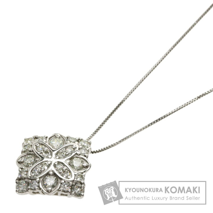楽天市場】0.96ct ダイヤモンド ネックレス プラチナPT900/PT850 5.1g 