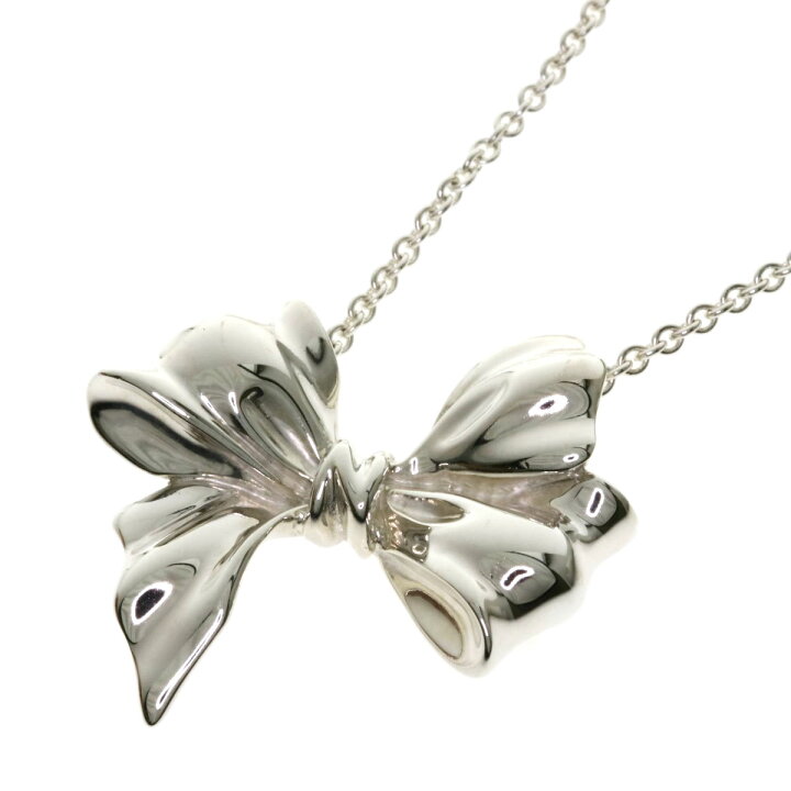 楽天市場】ティファニー リボン ネックレス シルバー レディース  