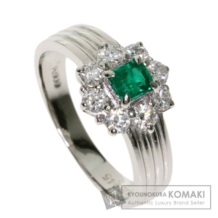 楽天市場】0.26ct エメラルド ダイヤモンド リング・指輪 プラチナ 