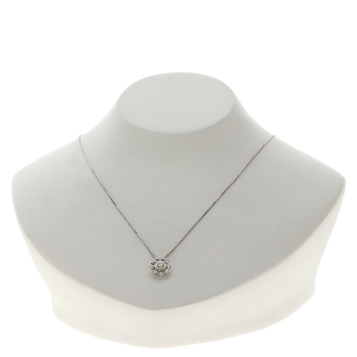 楽天市場】0.503ct ダイヤモンド フラワーモチーフ ネックレス 