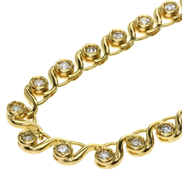 楽天市場】1.02ct ダイヤモンド ネックレス K18イエローゴールド 28.8g 