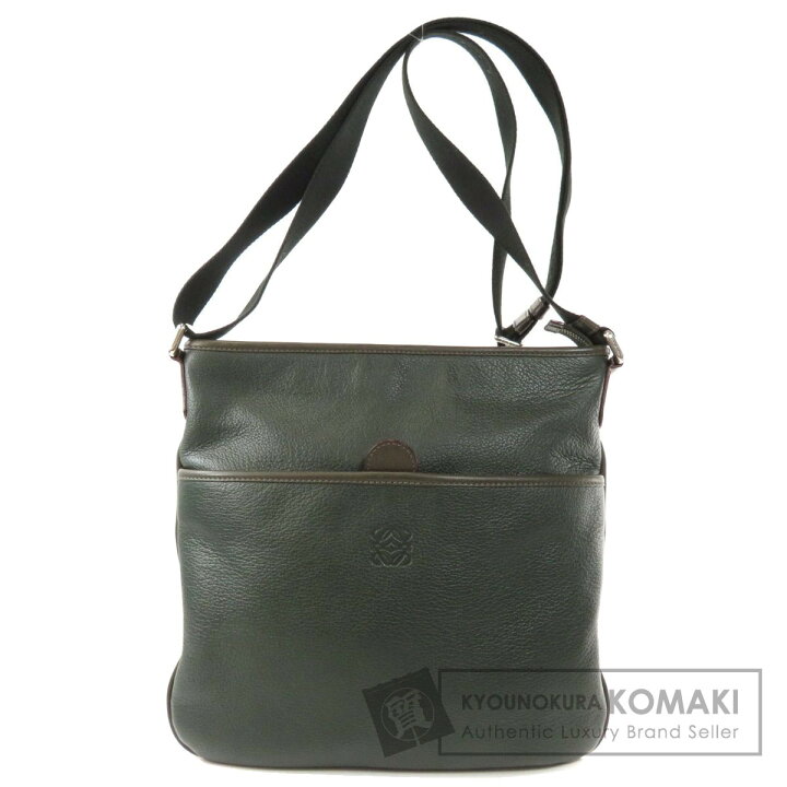 楽天市場】ロエベ ロゴ型押し ショルダーバッグ レザー メンズ 【中古 