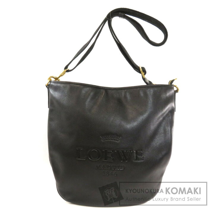 楽天市場】ロエベ ロゴ刻印 トートバッグ レザー レディース 【中古