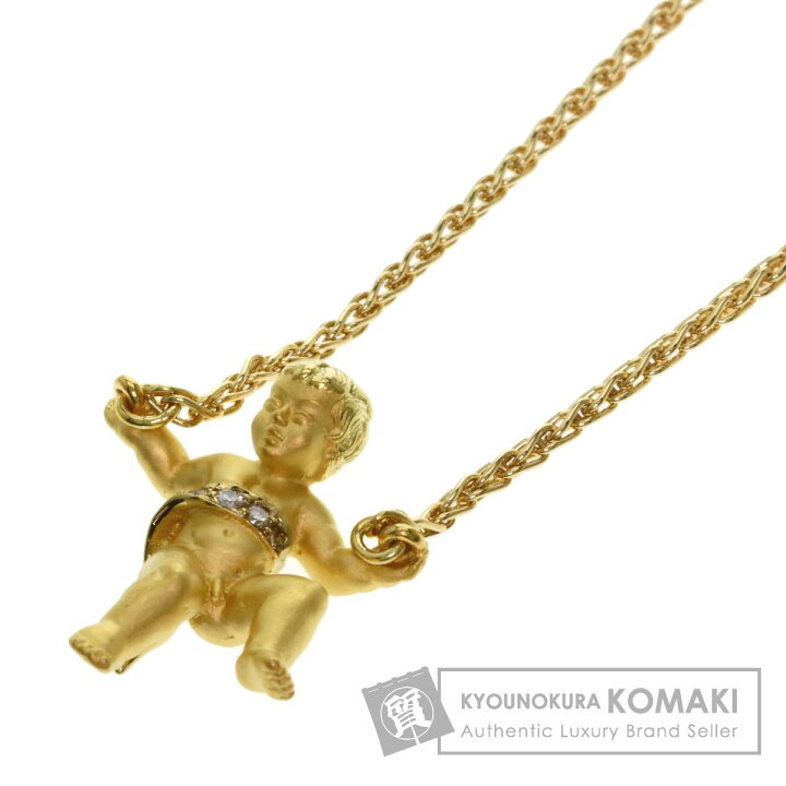 楽天市場】カレライカレラ 天使 ダイヤモンド ネックレス K18イエロー  