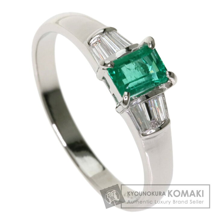 楽天市場】0.45ct エメラルド ダイヤモンド リング・指輪 