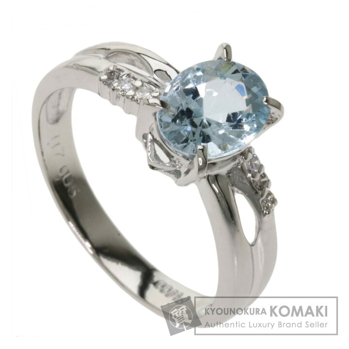 楽天市場】1.17ct アクアマリン ダイヤモンド リング・指輪 プラチナ  
