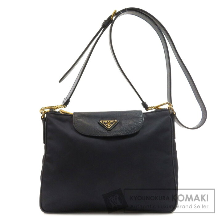 プラダ ロゴプレート トートバッグ ナイロン素材 レディース 中古  